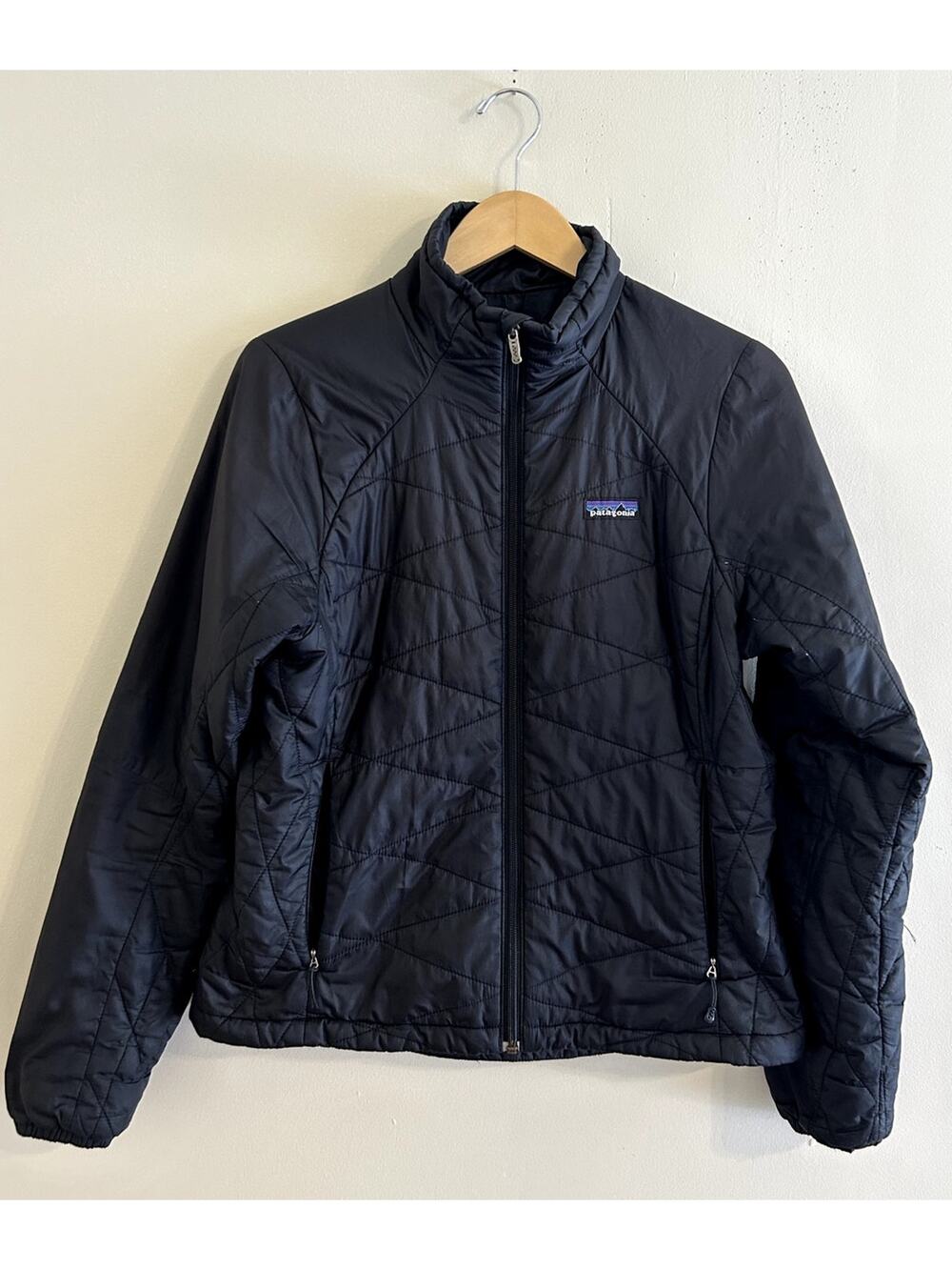 Black Patagonia Micro Puff Jacket Quilted Women's Medium